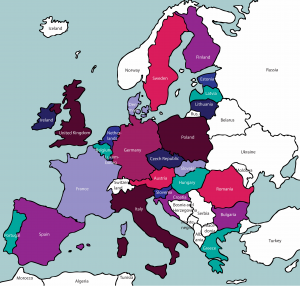 Map of the Current European Union